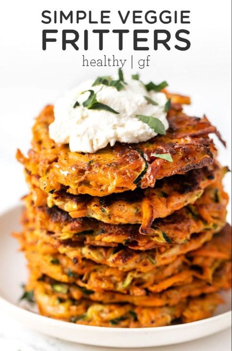 Baby Nutrition, Veggie Fritters, Sweet Potato Fritters, Potato Fritters, Simply Quinoa, Flax Egg, Zucchini Fritters, Vegetarian Entrees, Fritter Recipes