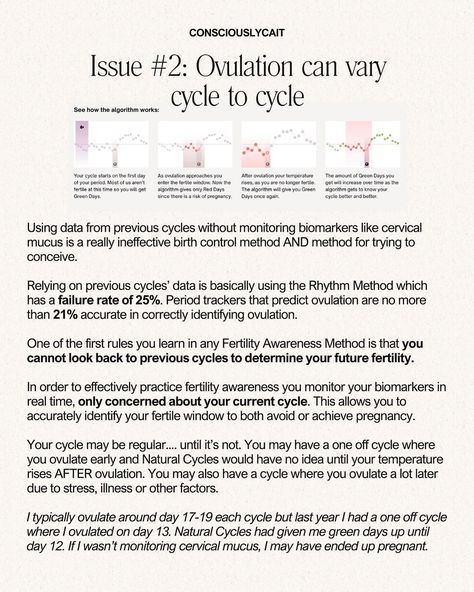 I get asked about Natural Cycles all the time & have heard enough unplanned NC babies that it is time to lay it all out for you. If you don’t want to be on birth control, I highly and I mean HIGHLY recommend learning a proper Fertility Awareness Method. If you aren’t practicing a method then you may not be using FAM in an effective pregnancy prevention/ pregnancy achieving type of way. The medical industry & the media may try to convince you that FAM is “too complicated” and it is “too har... Cycle Tracking, Fertility Awareness Method, Natural Cycles, Contraception Methods, Fertility Awareness, Birth Control, Health Education, Getting To Know You, Getting To Know