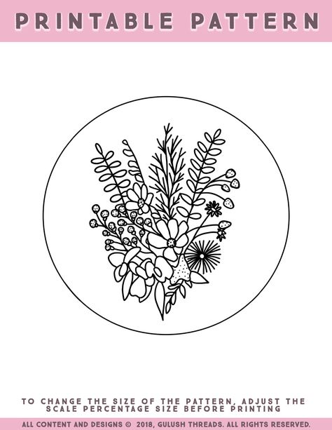 Dmc Patterns, Floral Embroidery Patterns Templates, Embroidered Bouquet, Blackwork Embroidery Patterns, Embroidery Hoop Art Diy, Hand Embroidery Patterns Free, Missing Something, Blackwork Embroidery, Embroidery Template