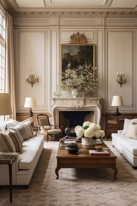 50+ Old Money Living Room Decor Ideas Old Money Aesthetic Living Room, Old Style Living Room, Living Room Decor Classic, Modern Old Money, Italian Style Decor, Old Money Living Room, Georgian Living Room, Charleston Apartment, Old Money Home Decor