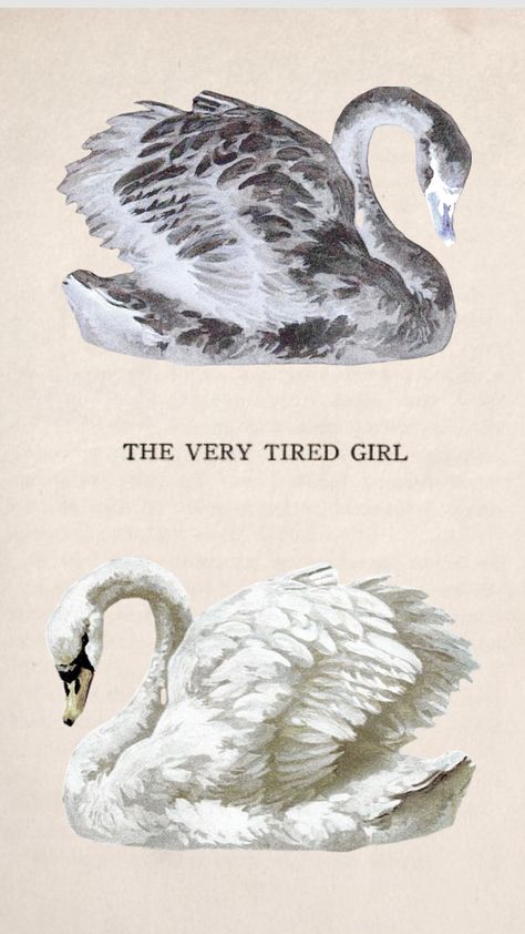 Tired Girl, Very Tired, Vintage Poster Art, Swan Lake, Picture Collage, Room Posters, I Wallpaper, Swans, New Wallpaper