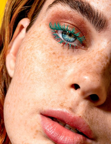 CIATE 'Smiley Coloured Mascara' Campaign on Behance Smiley Art, Playful Makeup, Unconventional Makeup, Colored Mascara, Retouching Photoshop, London Photographer, Makeup Tattoos, Spring Makeup, Beauty Shoot