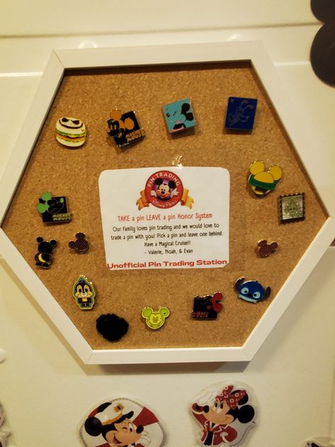 Disney Pin Trading - What is That?! - Me and the Mouse Travel Disney Cruise Pin Trading, Disney Cruise Pin Trading Board, Disney Cruse, Disney Treasure, Disney Cruise Door Decorations, Disney Cruise Magnets, Disney Cruise Fish Extender, Disney Cruise Door, Disney Cruise Vacation