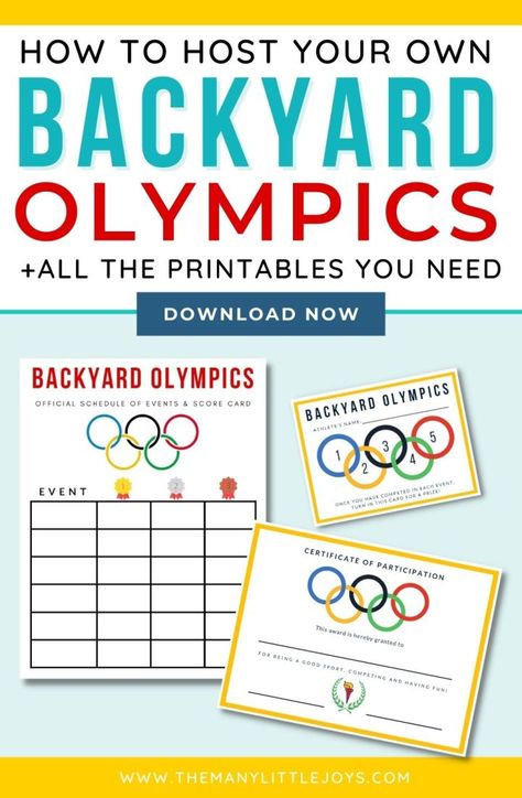 Teacher Olympics Games, Family Olympics Games Outdoor Party, Summer Olympic Party Games, Olympic Activities For Seniors, Mini Olympics For Kids Outdoor Games, Summer Olympic Games For Kids Field Day, Neighborhood Olympic Games, Family Olympics Scoreboard, Olympic Yard Games