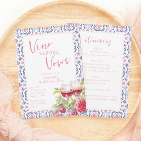 Vino Before Vows Napa Bachelorette Invitation Napa Bachelorette, Winery Bachelorette Party, Vino Before Vows, Bachelorette Invitation, Diy Bachelorette Party, Napa Valley Wine, Bachelorette Invitations, Bachelorette Party Themes, Bachelorette Party Invitations