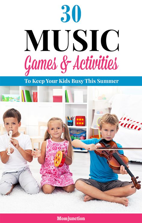 30 Amazing Music Games & #Activities To Keep Your Kids Busy This Summer Music Games For Kids, Music Activities For Kids, Music Camp, Music Lessons For Kids, Trendy Music, Music Lesson Plans, Preschool Music, Amazing Music, Fun Music