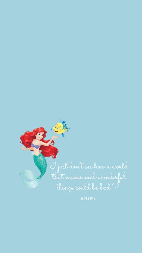 #ariel #littlemermaid #disney #mermaid #flounder #wallpaper #iphone #blue #bluewallpaper #onecolor #onecolorwallpaper #quote #quotes Disney Wallpaper Ariel, Little Mermaid Wallpaper Iphone, Flounder Wallpaper, Ariel Quotes, Disney Quote Wallpaper Iphone, The Little Mermaid Wallpaper, Ariel Core, Flounder Little Mermaid, Mermaid Wallpaper Iphone