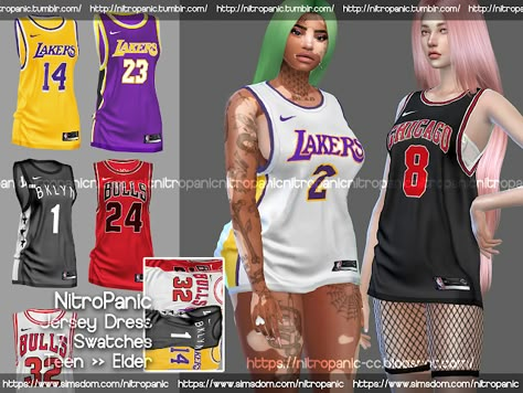 sims 4 cc // custom content clothing // Jersey Dress by Nitro Panic Sims4 Collection, Sims Decor, Sims 4 Men Clothing, Sims 4 Piercings, Sims Baby, Sims 4 Traits, Cc Folder, Cc Hair, Sims Clothes