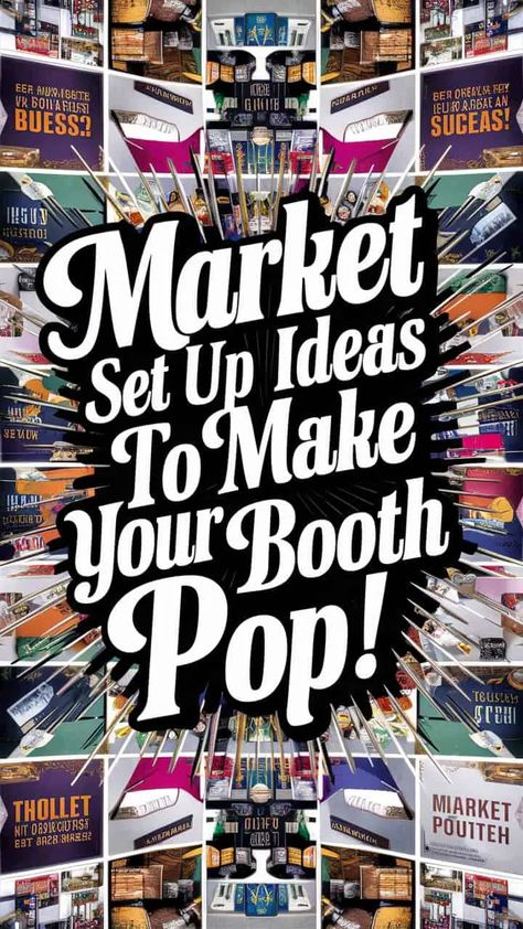 10 Market Set Up Ideas to Make Your Booth Pop! - Fabricerie How To Set Up A Booth At A Craft Fair, Streetwear Vendor Booth, 10x20 Boutique Booth Layout, How To Set Up A Booth Vendor Events, Vendor Booth Games, Vendor Booth Set Up Ideas, Craft Booth Ideas Display, Vendor Set Up, Indoor Vendor Booth Display Ideas