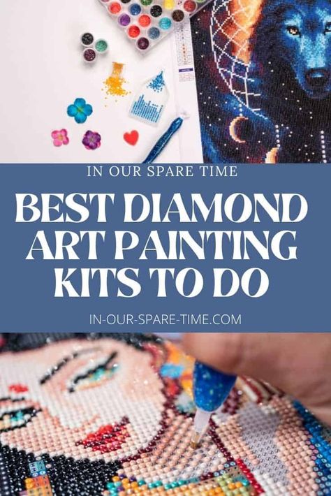 Have you been looking for diamond art kits for beginners? Check out these diamond painting kits and get started on this fun new hobby today. Diamond Art Painting Kits For Sale, Diamond Painting Jewelry, Best Diamond Painting Kits, Diamond Painting Kit, Diamond Art Hacks, Diamond Painting Framing Ideas, Diamond Art Patterns Free, Diamond Painting Ideas, Diamond Art Projects