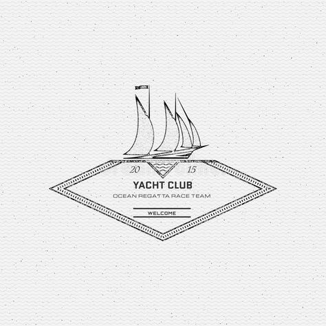 Yacht club badges logos and labels for any use royalty free illustration Yacht Club Logo Design, Yacht Club Design, Yacht Club Branding, Champagne Label Design, Yacht Branding, Yacht Club Aesthetic, Yacht Illustration, Vintage Yacht Club, Yacht Club Logo