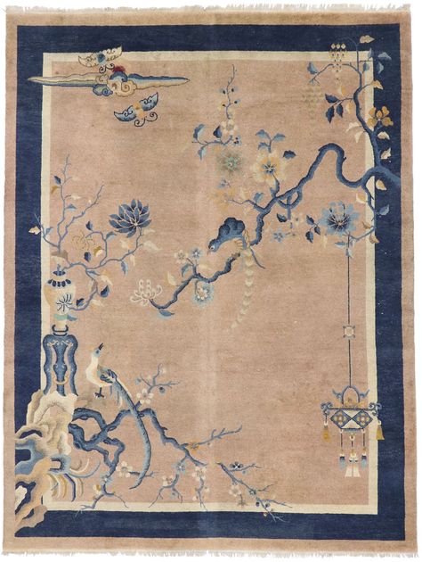 9 x 12 Antique Chinese Art Deco Pictorial Rug 77583 Chinese Art Deco, Chinese Rug, Art Deco Rugs, Art Deco Rug, Chinoiserie Style, Carpet Sale, Jazz Age, China Art, Asian Antiques