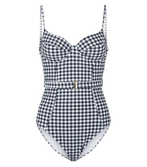 New Look Gingham Swimsuit The Queens Gambit Fashion, Queens Gambit Fashion, Love Island Couples, Beth Harmon, Gingham Swimsuit, Vegas Shows, The Queen's Gambit, Las Vegas Shows, Popsugar Fashion