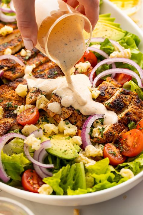 Grilled Chicken Salad Dressing, Chicken Salad With Vegetables, Cajun Chicken Pasta Salad, Chicken Salad With Ranch Dressing, Salad With Chicken Nuggets, Cajun Chicken Salad Recipe, Chicken Tenders For Salad, Cajun Shrimp Salad, Cajun Salad Recipes