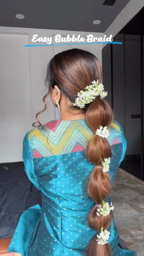 Wedding Hairstyles With Extensions, Easy Hairstyles For Wedding, Hairstyles With Extensions, Hair Style On Saree, Ideas Haircut, Hair Style Vedio, Cute Quick Hairstyles, Traditional Hairstyle, Easy Hairstyles For Thick Hair