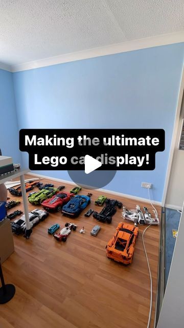 Shelf Ideas For Legos, Wall Shelves For Legos, Diy Lego Wall Board, Lego Model Display Ideas, Lego Sets Display Ideas, Lego Wall Ideas, Boys Lego Room Ideas Bedroom, Lego Wall Mount, Lego Wall Art Diy