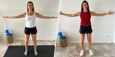 Blogilates Weightless Arm Workout Review: Before and After Photos Workout Diagrams, Weightless Arm Workout, Weightlifting For Beginners, Exercise Arms, Postpartum Exercises, Arm Workout No Equipment, Upper Body Workout Routine, Healthy Vibes, Body Motion