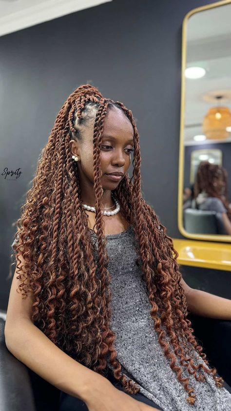 60 Island Twists Hairstyles Perfect For Summer 2024 Styling Island Twist Hairstyle, Island Twist With Curls, Trendy Hair Braids, Island Twist Hairstyle, Curled Hair With Braid, Sengalese Twists, Island Twist, Fav Hairstyles, Vacation Hair