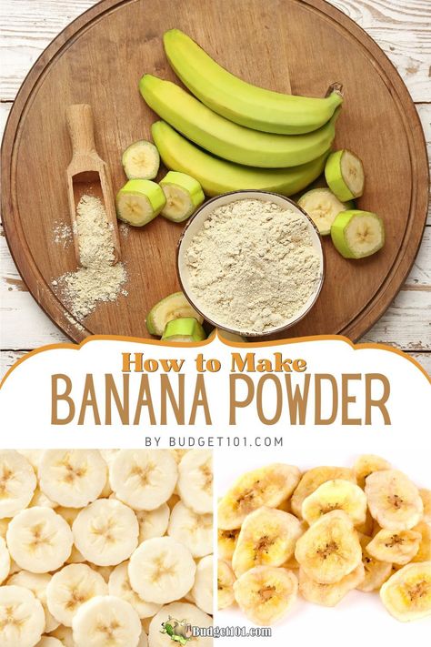 Unlock the secret to homemade banana powder! 🍌✨ Whether you're looking to add a sweet, tropical twist to your recipes or seeking a natural ingredient for your beauty routine, our guide has you covered. Learn the simple steps to dry and grind bananas into a versatile powder that's perfect for smoothies, baking, and even skincare. Dive in for a fun, sustainable DIY project that's both delicious and nutritious. 🥣🌿 Fruit Powder Uses, Banana Powder Recipes, Freeze Dried Bananas, How To Preserve Bananas, What To Do With Banana Peels, Banana Peel Recipes, Diy Banana Chips, Canning Bananas, Preserve Bananas