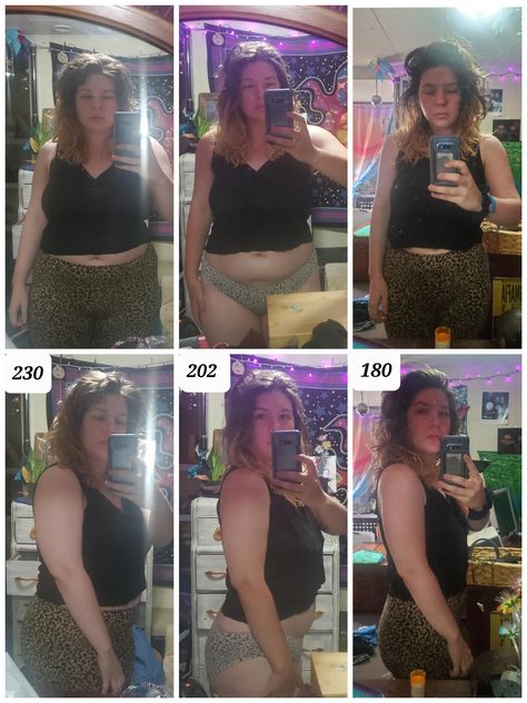 What you can see here is a progress picture showing a weight cut from 230 pounds to 180 pounds. That's a respectable loss of 50 pounds. 230 Lbs Women, 180 Lbs Women, 200 Pound Woman, 175 Pounds Women, 175 Pounds, 200 Pounds, Smart Things, Peacock Wedding, Lose 40 Pounds