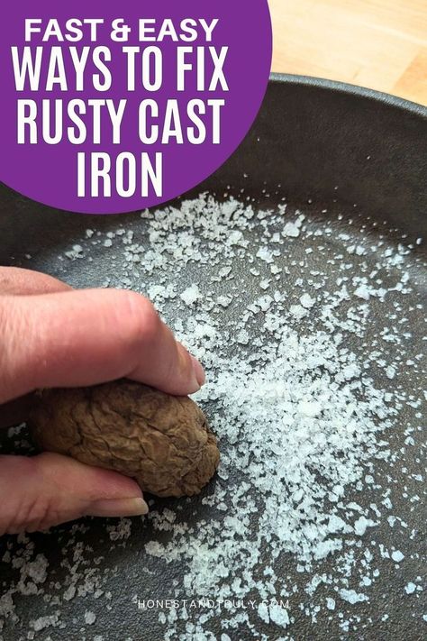 Got rust on your cast iron? No worries! With the right methods, you’ll have your cookware looking good as new in no time. These tips and tricks will guide you through how to remove rust and protect your cast iron for years of great cooking. Cast Iron Cleaning Rust, Iron Cleaning, Clean Rust, Cast Iron Cleaning, Remove Rust, How To Clean Rust, Eco Friendly Cleaning Products, Iron Cookware, Cleaning Motivation