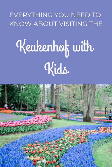 Everything you need to know about visiting the Keukenhof Tulip Gardens! When to go, what to bring, tips for families with children. #keukenhofgardens #netherlands #tulipfields Europe With Kids, Road Trip Entertainment, Rv Traveling, Keukenhof Gardens, European Itineraries, Garden Organization, Family Travel Hacks, Traveling Europe, Travel In Europe