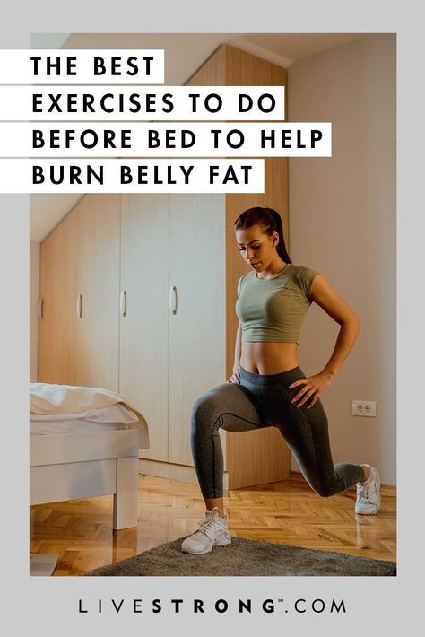 You may think exercising before bed can be detrimental to your sleep, but these fat-burning exercises can help you burn calories and may even improve your sleep. Before Bed Workout, Bed Workout, Fat Burning Workout, Before Bed, Fat Burning Drinks, Burn Belly Fat, Stubborn Belly Fat, Lose Belly, Burn Calories