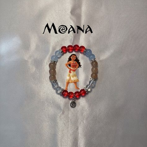 Moana Bracelet Ideas, Moana Bracelet, Disney Princess Bracelet, Rapunzel Bracelet, Princess Bracelets, Pulseras Aesthetic, Wired Jewelry, Ganesh Art Paintings, Bracelet Inspo