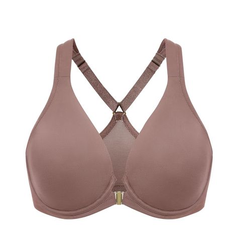 PRICES MAY VARY. Front close bras for easy on and off Racerback to prevent straps from slipping Non-padded bra with supportive underwire Full cups & plunge neckline to shape cleavage without spillage Seamless soft material for comfy feeling Designed without pads, this front-closure underwire bra offers bust comfortable support when ensuring convenience.  Razorback construction provides a secure fit and reduce pain.  Fashion and practice, wait you to take it home! Front Fastening Bras, H Cup, Bra Image, Cut Clothes, Cotton Bras, Lounge Lingerie, Racerback Bra, Plunge Neckline, Everyday Bra