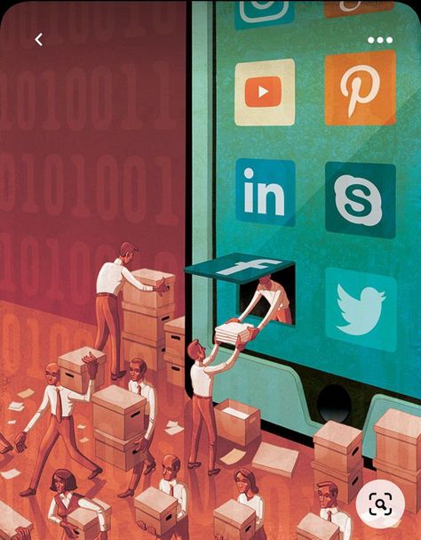 Echo Chamber Illustration, Market Research Illustration, Facebook Illustration, App Social Media, App Social, Social Media Marketing Company, Satirical Illustrations, Social Media Art, Conceptual Illustration