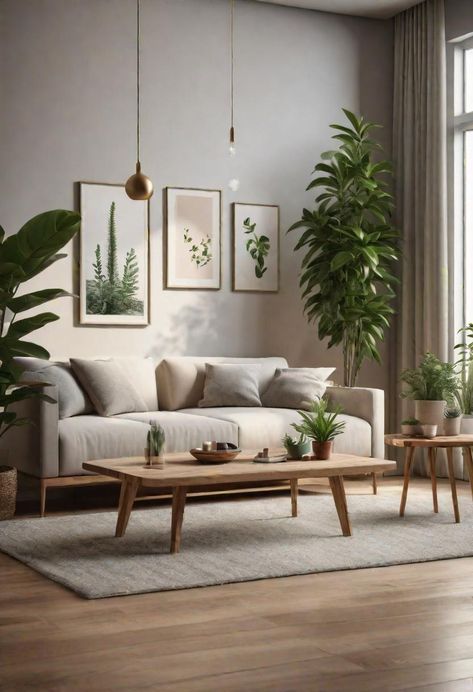 57 Sustainable Living Room Decor Ideas Plants In Small Apartment, Cozy Couches Living Room, Living Room Plants Ideas, Contemporary Living Room Decor Ideas, Eco Friendly Living Room, Sustainable Living Room, Recycled Accessories, Earthy Living Room, Modern Apartment Decor