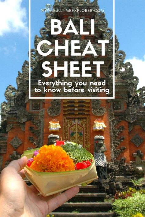 Bali Cheat Sheet for First Time Visitors - Full Time Explorer Bali Indonesia | Travel Destinations | Honeymoon | Backpack | Backpacking | Vacation | Southeast Asia | Budget | Off the Beaten Path | Trekking | Bucket List | Wanderlust | Things to Do and See | Culture | Food | Tourism | Like a Local | #travel #vacation #backpacking #budgettravel #offthebeatenpath #bucketlist #wanderlust #Bali #Indonesia #Asia #southeastasia #exploreBali #visitBali #seeBali #discoverBali #TravelBali Bali Living, Bali 2023, Bali Baby, Travel Honeymoon, Bali Trip, Travel Bali, Backpacking South America, Nusa Lembongan, Bali Honeymoon