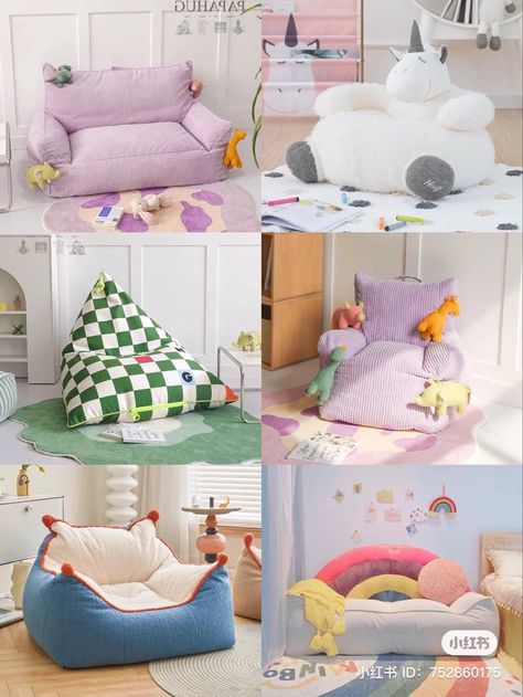 Kawaii Rug, Cool Room Designs, Cute Furniture, Kids Sofa, Pastel Room, Cute Bedroom Decor, Cute Room Ideas, Cozy Room Decor, Apartment Decor Inspiration