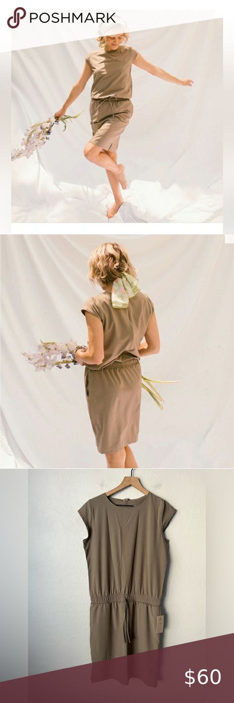 NWT Albion fit going places dress tan/khaki Albion Fit, Place Dress, Going Places, Dress Es, Dresses Skirts, Outfit Inspo, Plus Fashion, Travel, Dresses