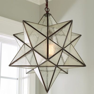 Large Pendant Lighting & Oversized Pendant Lights - Shades of Light Hanging Star Light, Moravian Star Light, Star Lights On Ceiling, Star Pendant Lighting, Moravian Star, Star Chandelier, Star Ceiling, Outdoor Hanging Lanterns, Foyer Lighting