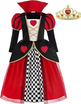 Kids Queen Of Hearts Costume, Queen Of Hearts Costume Kids, Heart Costume, Queen Of Hearts Costume, Baby Costumes Girl, Costumes For Halloween, California Costumes, Dress For Kids, Cake Inspo