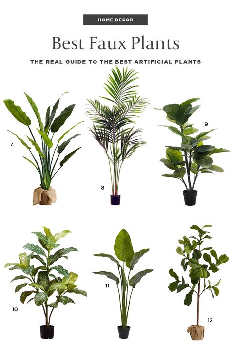 Discover fake plants that look real. Ikea Artificial Plants, Best Faux Plants, Best Fake Plants, Indoor Office Plants, Plants For Planters, Tall Fake Plants, Faux Plants Decor, Faux Trees, Fake Potted Plants