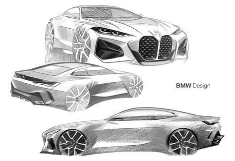 BMW Concept 4: Chris Bangle Come Back, All Is Forgiven | Carscoops Bmw Sketch, Bmw Concept Car, Bmw Design, Bmw Concept, Bmw 4 Series, Bmw 4, Street Tracker, Foose, Car Design Sketch