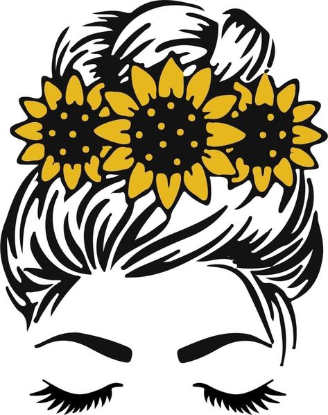 Holiday Shirt Ideas, Free Cricut Images, Sunflower Room, Geometric Face, Sunflower Bridal Shower, Sunflower Drawing, Cute Laptop Stickers, Sunflower Wallpaper, Beauty Art Drawings