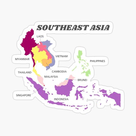 Southeast Asia Map, South East Asia Map, Laos Vietnam, Maps Aesthetic, Map Tattoos, Asia Map, South East Asia, Southeast Asia Travel, South Asia