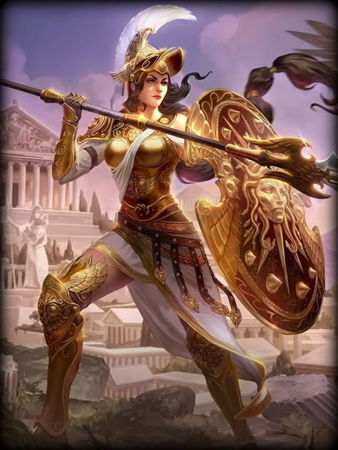 Athena Greek Goddess, Greek Goddess Art, Egiptul Antic, Greek Pantheon, Word Tattoo, Daughter Of Zeus, Greek Warrior, Greek Gods And Goddesses, Greek Mythology Art