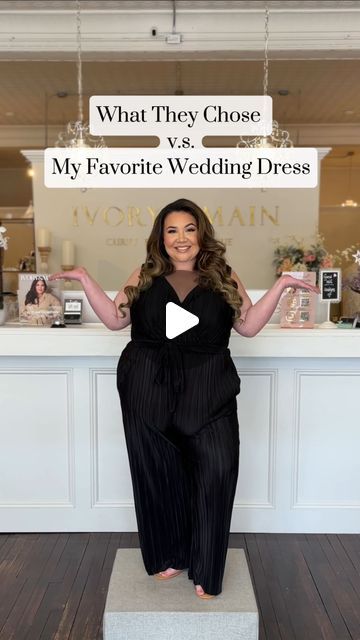 Ivory & Main - The Curvy Godmothers™ on Instagram: "Who knows your style the best?🥂✨

The magic of your wedding dress is seeing the reactions to what you chose 🤩 Everyone has a different idea on what they *think* you will go for and we love seeing how they compare!

Our #1 tip is to follow your heart on what makes YOU feel the best as a bride 💍 not what anyone else says you should wear!
.
.
.
#weddingdress #bridalfashion #curvybride #weddinginspiration #2024bride #saidyestothedress #bridaldressshopping #bridalboutique #sizeinclusive #plussizebride #bodypositive #weddinginspiration #weddingdayready #bridal #bridesofinstagram #plussizebride #weddingdresspick" Flattering Wedding Dress Body Types, Wedding Dresses Curvy Bride, Curvy Bride Dress, Plus Size Wedding Dresses Curvy Bride, Wedding Dresses Curvy, Wedding Dresses For Curvy Brides, Flattering Wedding Dress, Curvy Wedding Dress, Dresses Curvy