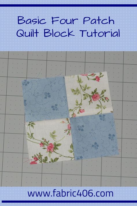 Piecing Quilt Blocks, Quilt Block Patterns Easy, 4 Patch Quilt, Missouri Star Quilt Tutorials, No Pun Intended, Quilt Blocks Easy, 9 Patch Quilt, Four Patch, Basic Quilt