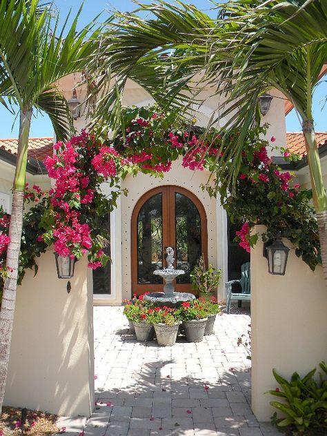 House vacation rental in Vero Beach from VRBO.com! #vacation #rental #travel #vrbo Mediterranean Beach House, Hacienda Style Homes, Mexico House, Mediterranean Home Decor, Spanish Style Home, Casas Coloniales, Spanish Style Homes, Hacienda Style, Mediterranean Decor