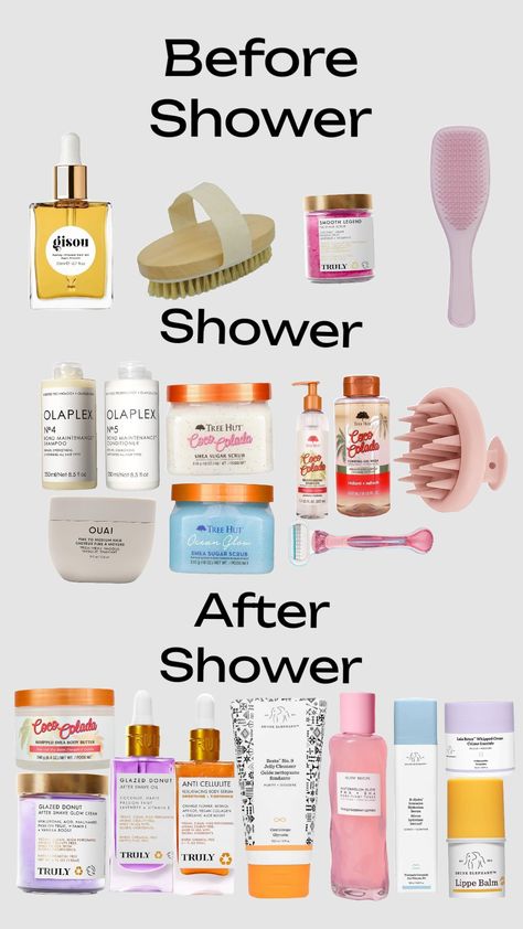 Shower Routine 💅💄🤭💓🍉🏝🏖🌸🌺🦋 Fast Shower Routine, Everything Shower Routine In Order, Affordable Shower Routine, That Girl Shower Routine, Pre Shower Routine, Shower Routine List, Good Shower Routine, Everything Shower List, Shower Routine Products