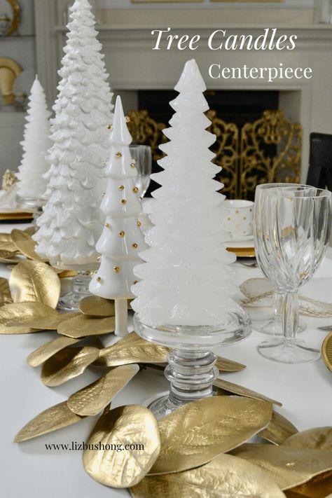 White And Gold Winter Wonderland Party, Cream And Gold Christmas Table, Gold And White Dining Room, White And Gold Christmas Table, White Table Scape, White And Gold Christmas Decor, Xmas Food Gifts, White Dining Room Decor, Christmas Tablesetting