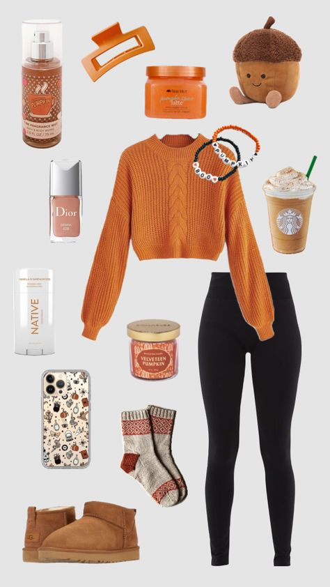 October Outfits, Preppy Fall Outfits, Fall Beauty, Preppy Fall, Fall Fit, Casual Preppy Outfits, Halloween Orange, Cute Lazy Day Outfits, Trendy Outfits For Teens