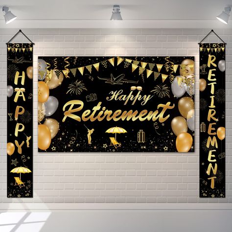 Retirement Party Ideas Decorations Decor, Office Retirement Party Decorations, Retirement Backdrop Ideas, Retirement Party Decorations For A Man, Retirement Decoration Ideas, Retirement Party Ideas Decorations, Retirement Party Ideas For Men, Office Retirement Party, Retirement Decor