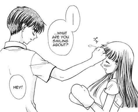 Shoujo Panels, Honda Fruits Basket, Kyo Manga, Natsuki Takaya, Fruits Basket Kyo, Kyo And Tohru, Manga Pics, Kyo Sohma, Fruits Basket Manga