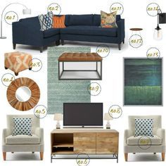 Cognac Couch Living Room, Navy Couch Living Room, Cognac Couch Living Room Ideas, Rustic Modern Living Room, Navy Couch, Italy House, Modern Rustic Living Room, Living Room Decor Gray, Couch Living Room